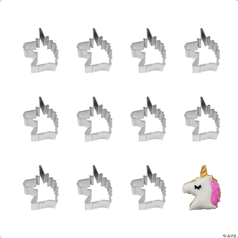 Mini Unicorn Head Cookie Cutters Image