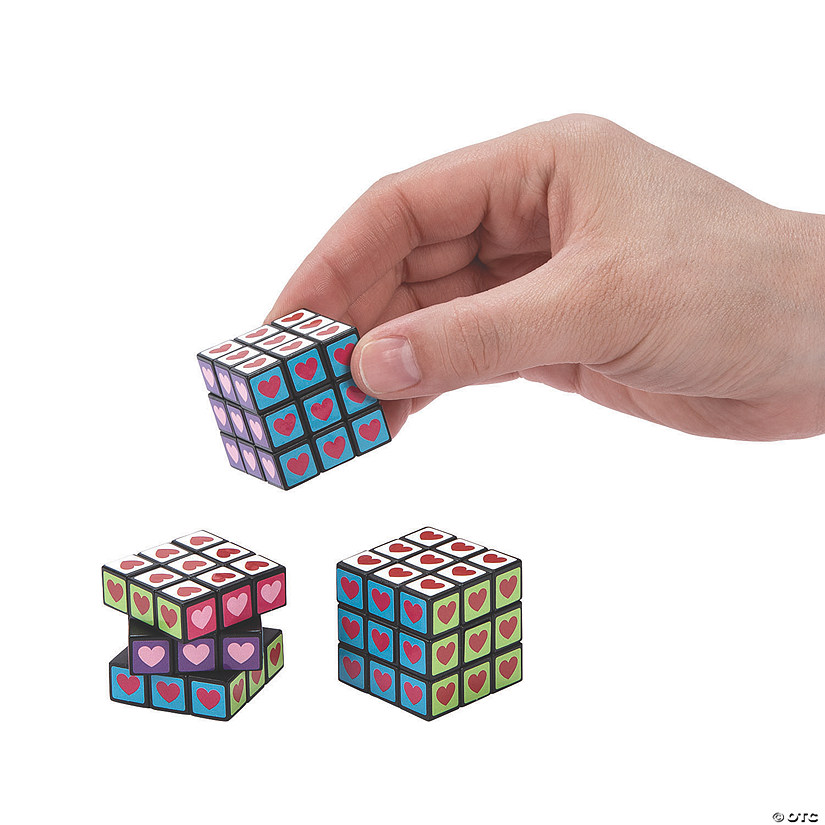 Mini Valentine Puzzle Cubes - 12 Pc. Image