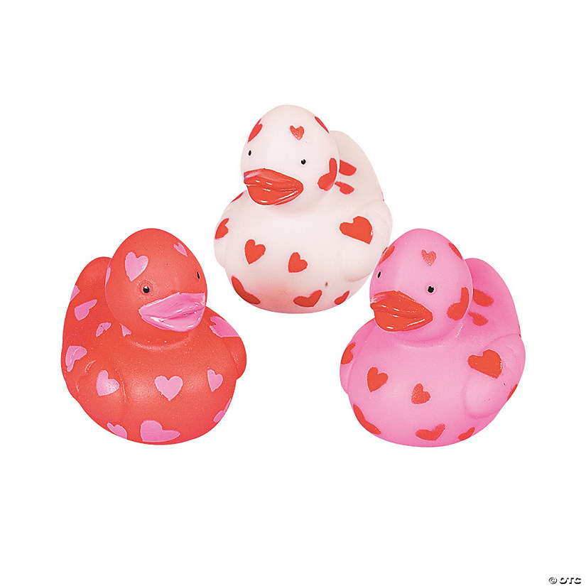 Mini Valentine Rubber Duckies - 24 Pc. Image