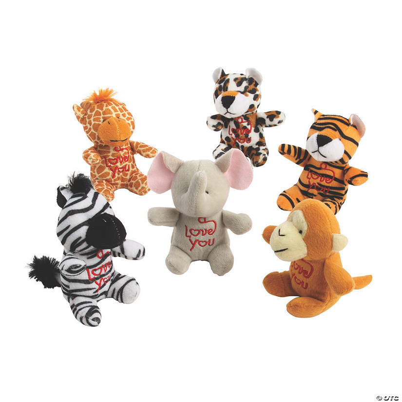 stuffed animals with heart tag