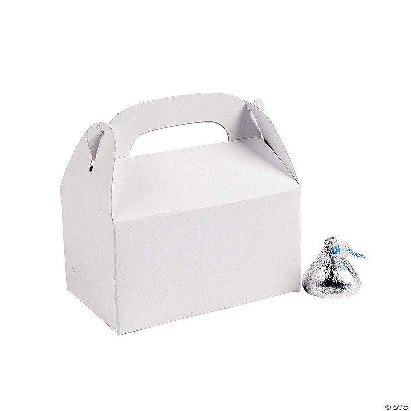 Mini White Favor Boxes - 24 Pc. Image