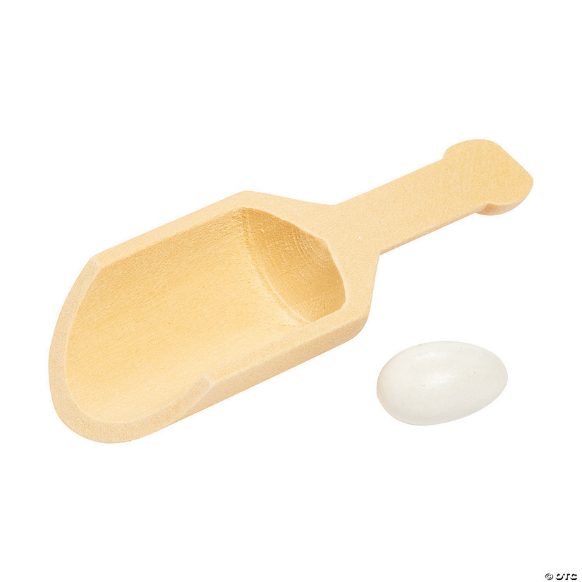 Mini Wooden Serving Scoops - 6 Pc. Image
