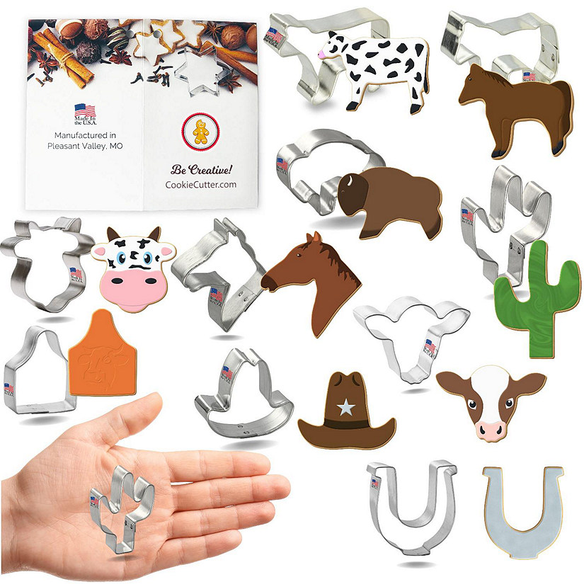 Miniature Western Ranch Cookie Cutter 10 Pc Set HS0561 Image