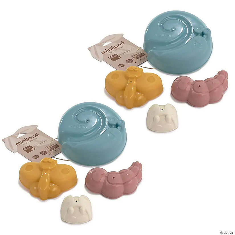 Miniland ECO Sand Molds, 4 Pieces Per Set, 2 Sets Image