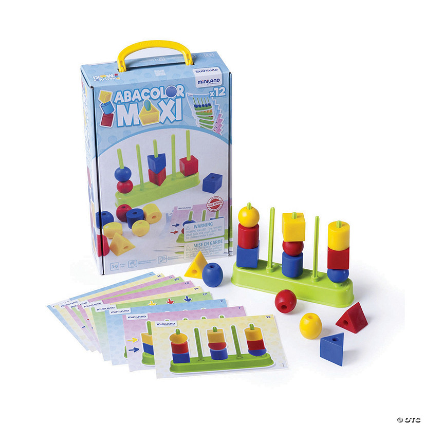 Miniland Educational Abacolor Maxi, 15 Pieces Image