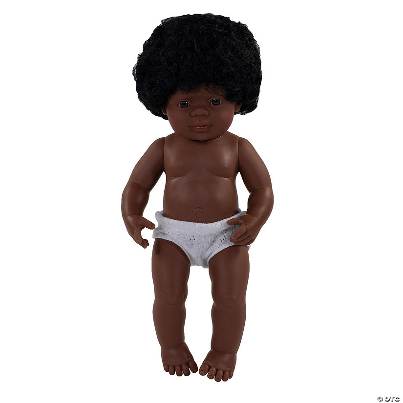 Miniland Educational Anatomically Correct 15" Baby Doll, African-American Girl Image