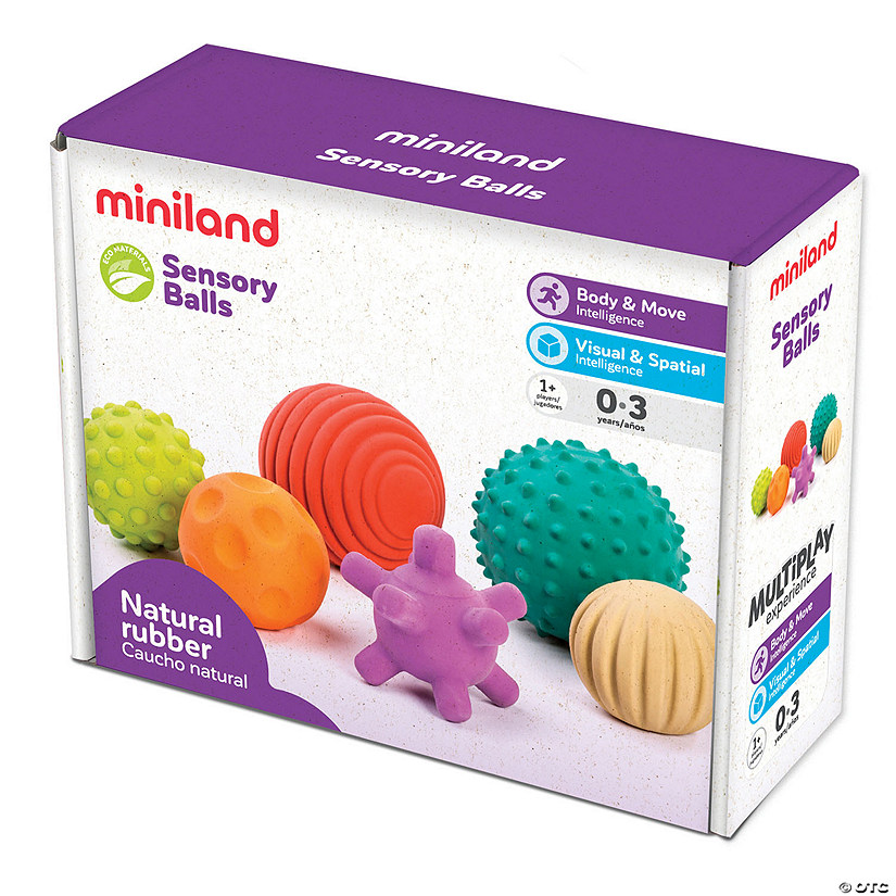 Miniland Educational Sensory Balls, Set of 6 Image