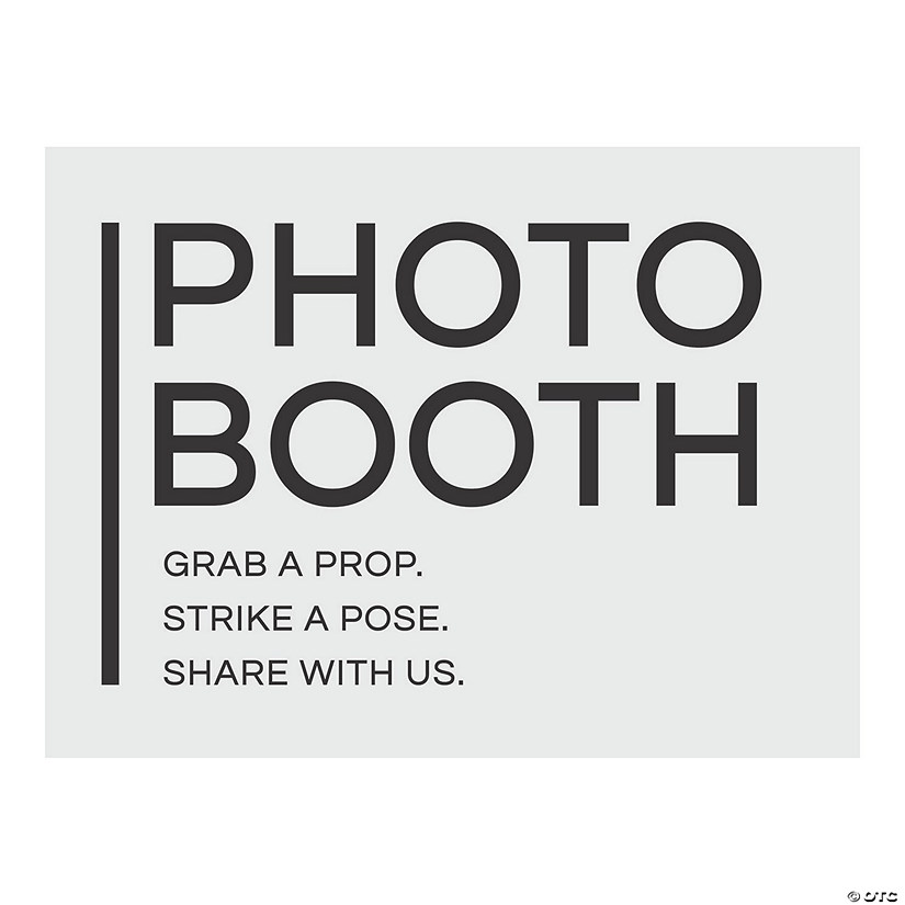 Minimal Photo Booth Sign Image