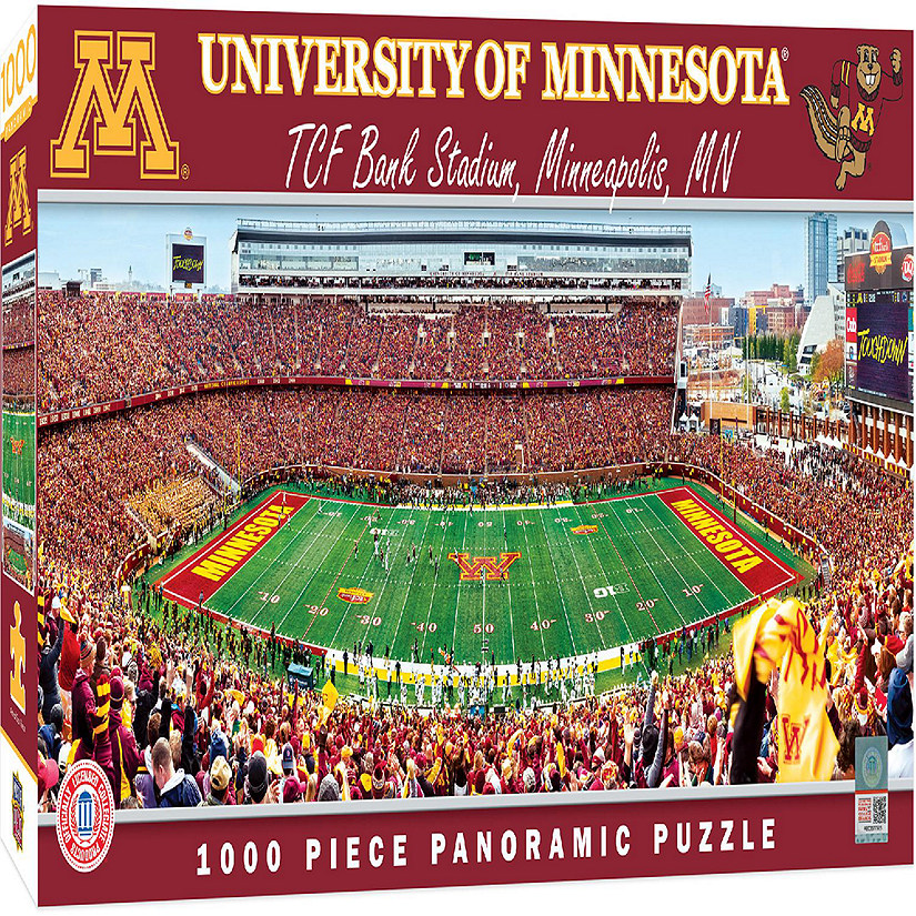 Minnesota Golden Gophers - 1000 Piece Panoramic Jigsaw Puzzle Image