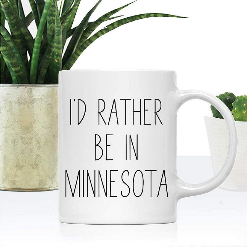 Minnesota I'd Rather Be Coffee Mug Image