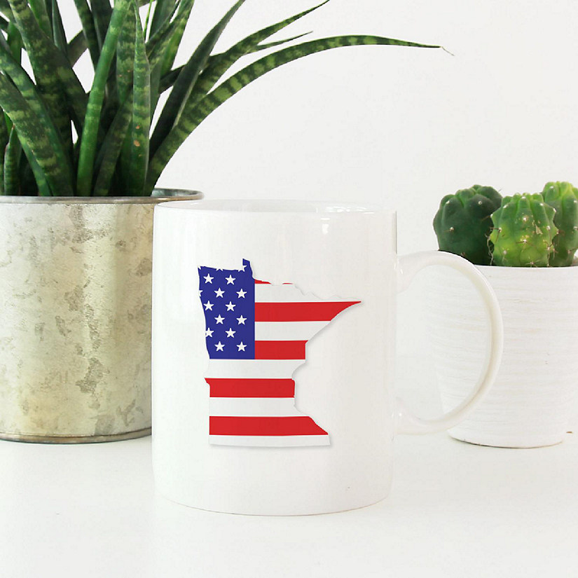 Minnesota US Flag Ceramic Mug Image
