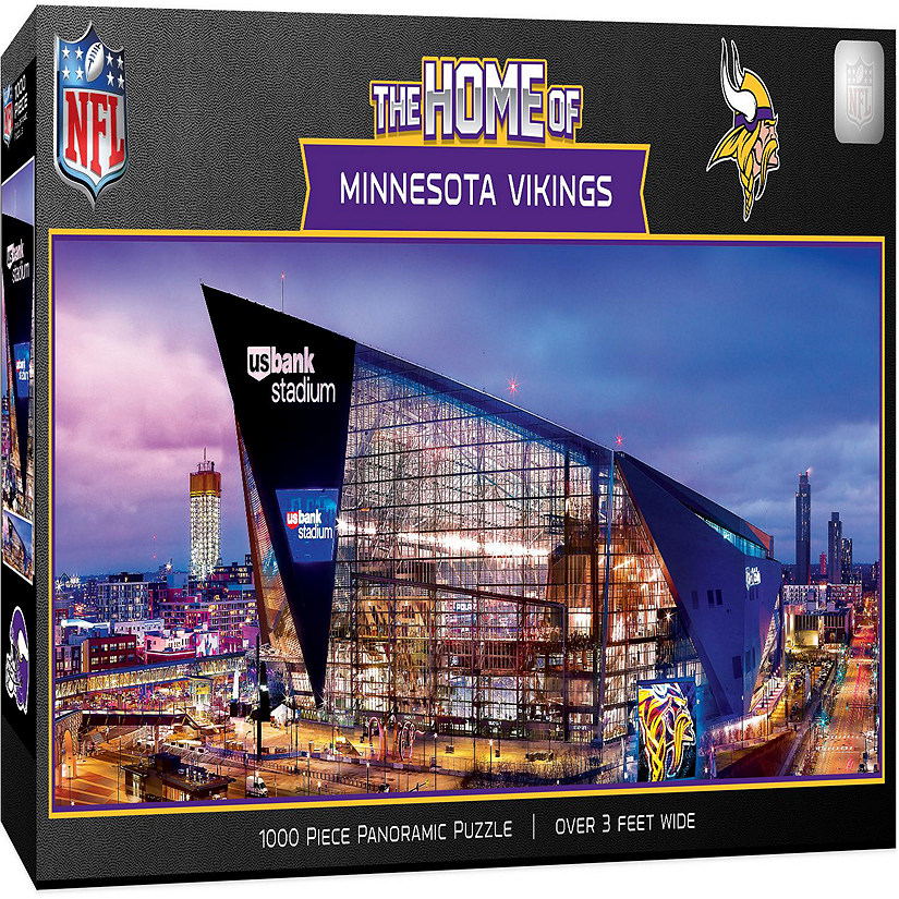 Minnesota Vikings - Stadium View 1000 Piece Panoramic Jigsaw Puzzle Image