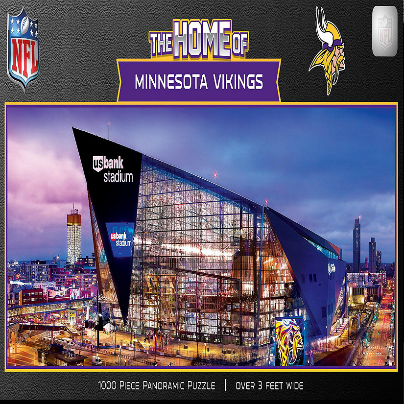 Minnesota Vikings - Stadium View 1000 Piece Panoramic Jigsaw Puzzle Image