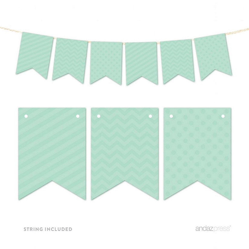 Mint Green Bunting Banner 9ft Image