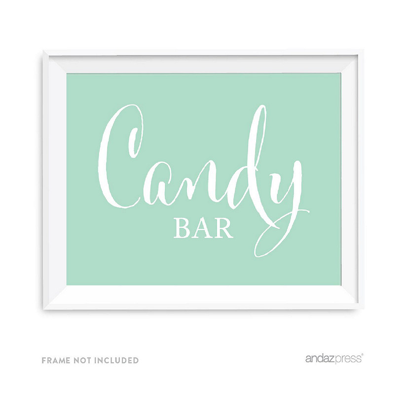 Mint Green Candy Bar Sign 8.5x11 Image