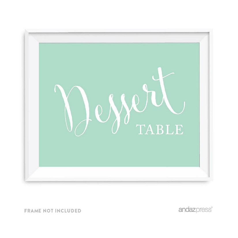 Mint Green Dessert Table Sign 8.5x11 Image