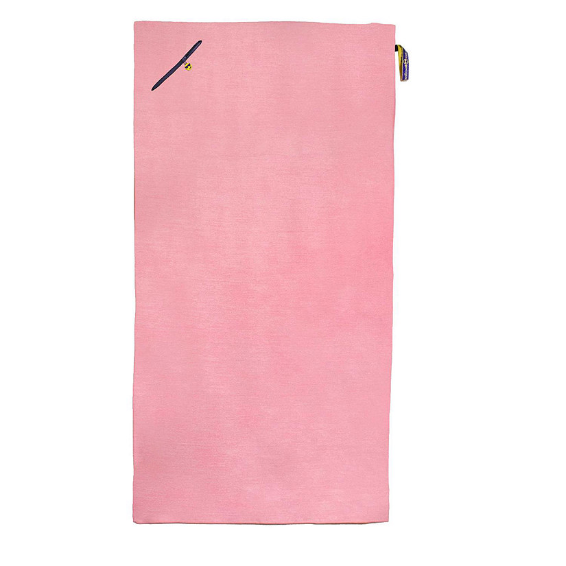 MinxNY - Compact, Quick Drying Beach Towel With Pocket- Light Pink Image