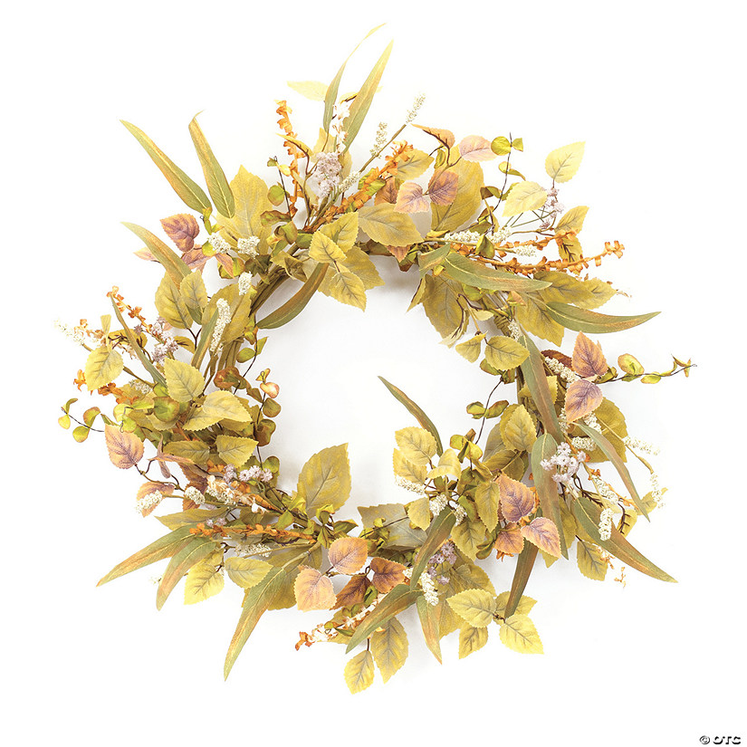 MiPropered Fall Foliage Wreath 21"D Polyester Image