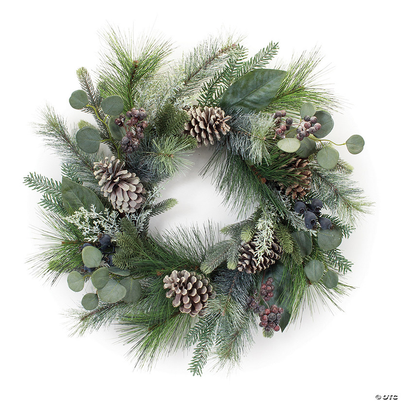 MiPropered Pine Eucalyptus Berry Wreath 24"D Polyester/Pvc Image