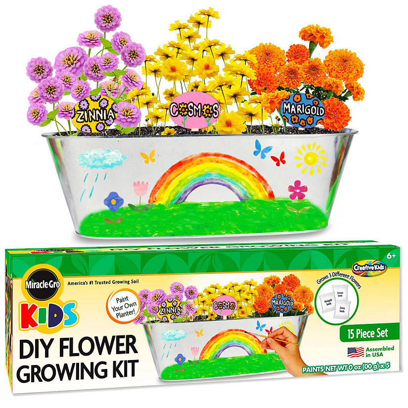 Miracle Gro Paint and Plant My First Flower Growing Kit 6+ Image