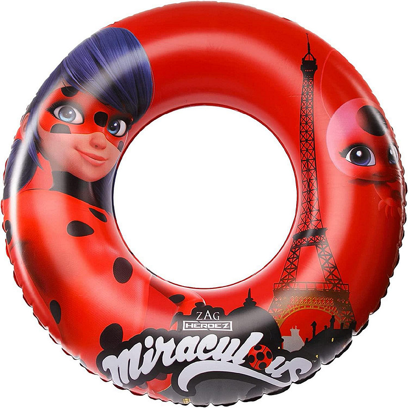 Miraculous Ladybug  TIki Pool Float Inflatable Tube Raft 30" Mighty Mojo Image
