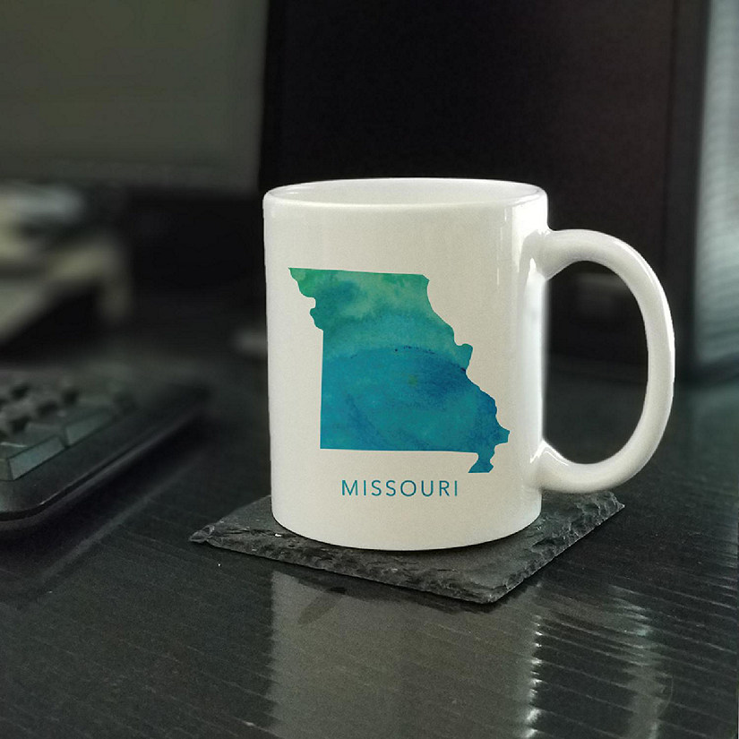Missouri Aqua Blue Water Ceramic Mug Image