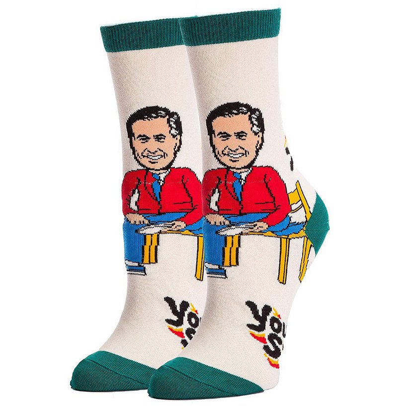 Mister Rogers Neighborhood You Are Special Women's Crew Socks  One Size Image