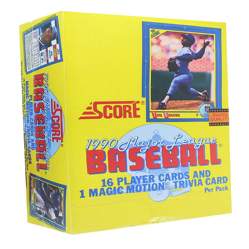 MLB 1990 Score Baseball Card Box  36 Packs Image