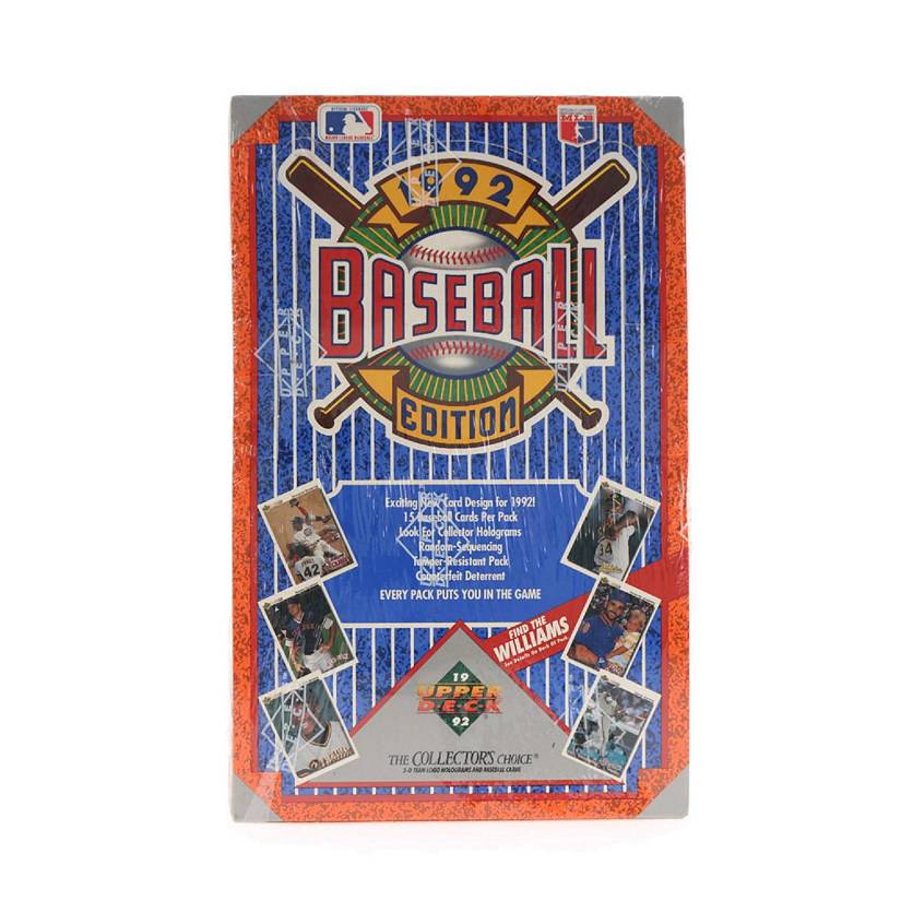 MLB 1992 Upper Deck Factory Sealed Baseball Box Image