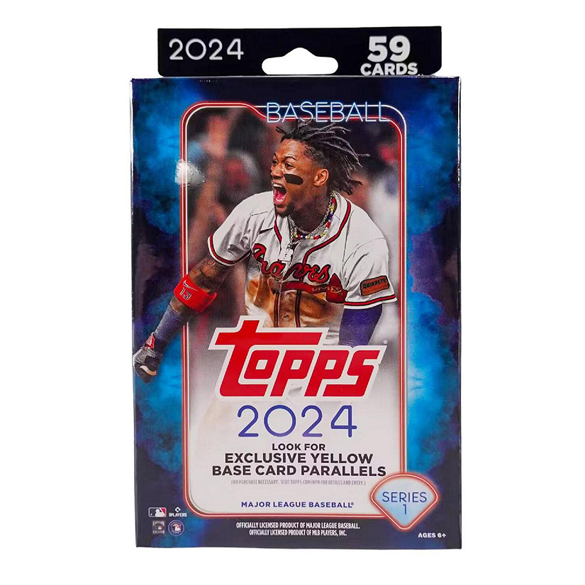 MLB 2024 Topps Baseball Series 1 Hanger Pack  59 Cards Per Pack Image