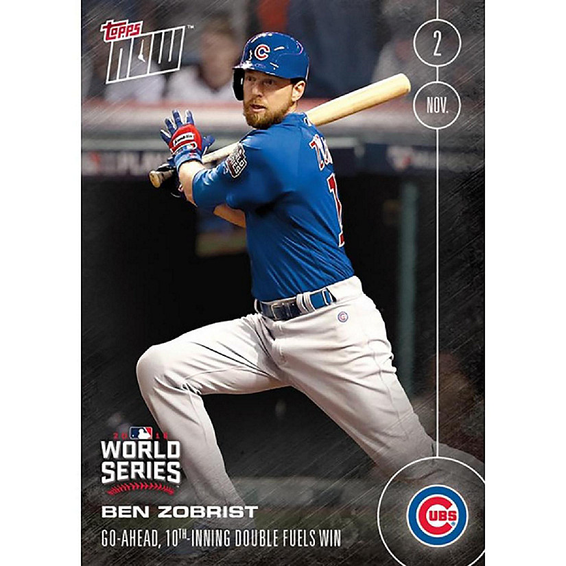 MLB Chicago Cubs Ben Zobrist #660 2016 Topps NOW Trading Card Image