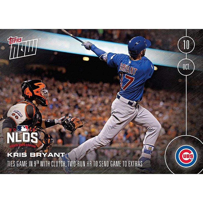 MLB Chicago Cubs Kris Bryant #566 Topps NOW Trading Card Image