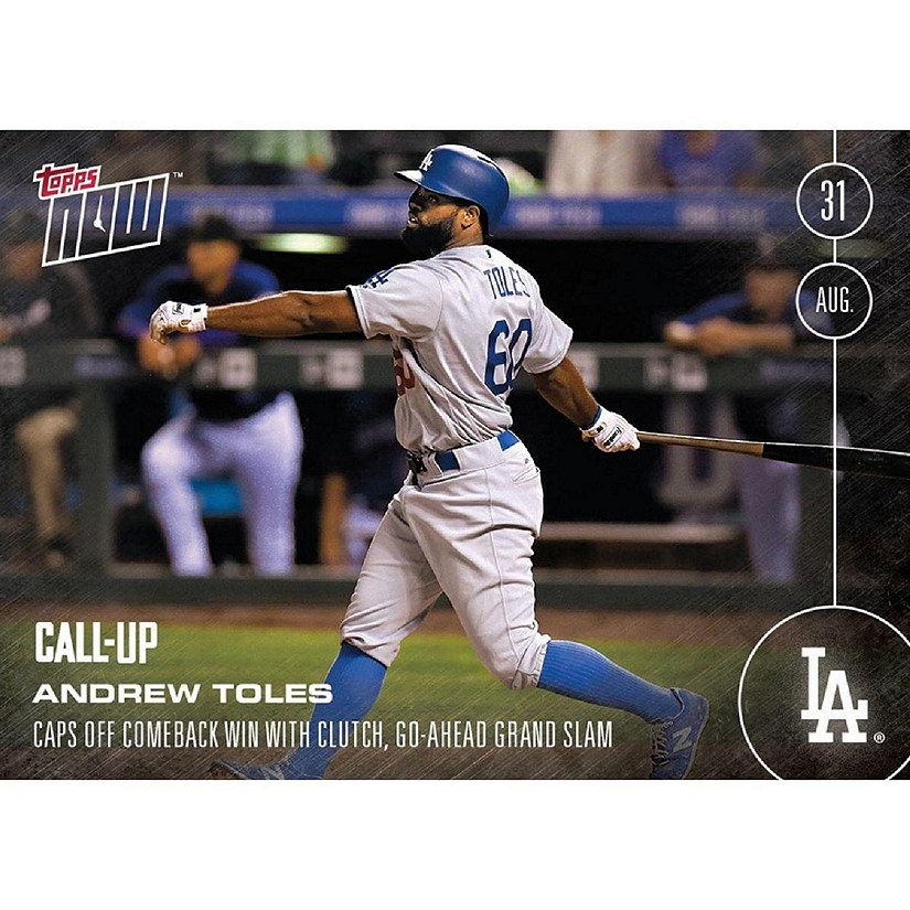 MLB LA Dodgers Andrew Toles (Call-Up) #413 Topps NOW Trading Card Image