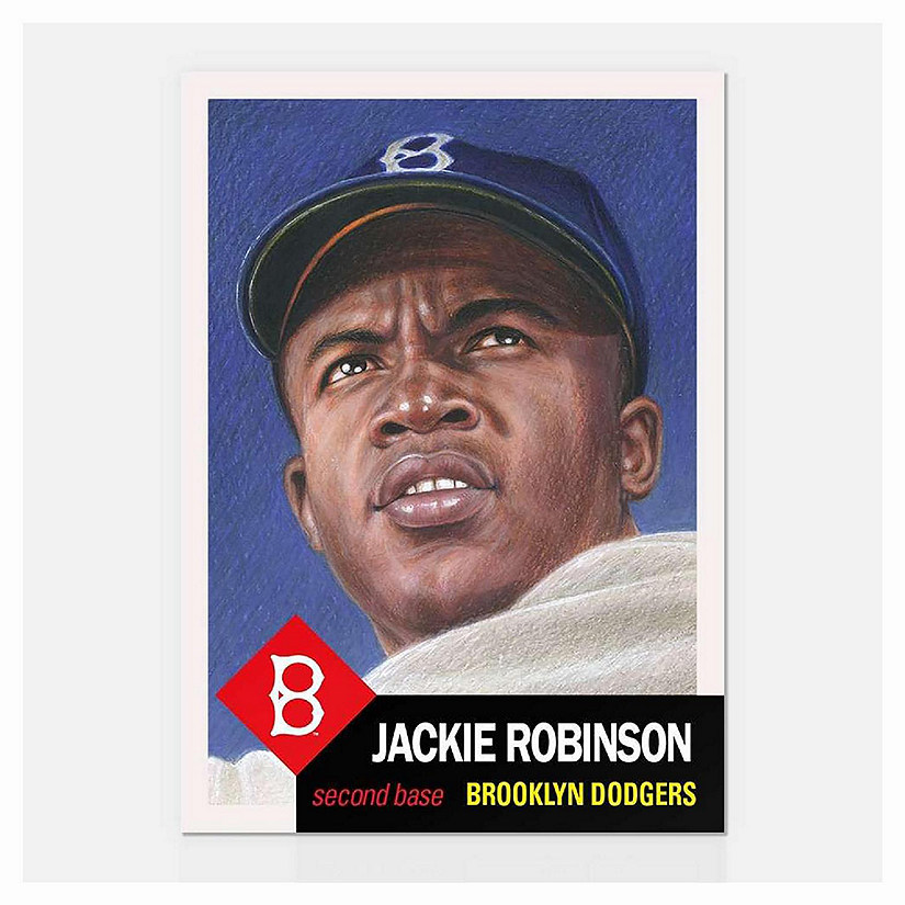 MLB Topps Living Set Card #42  Jackie Robinson Image
