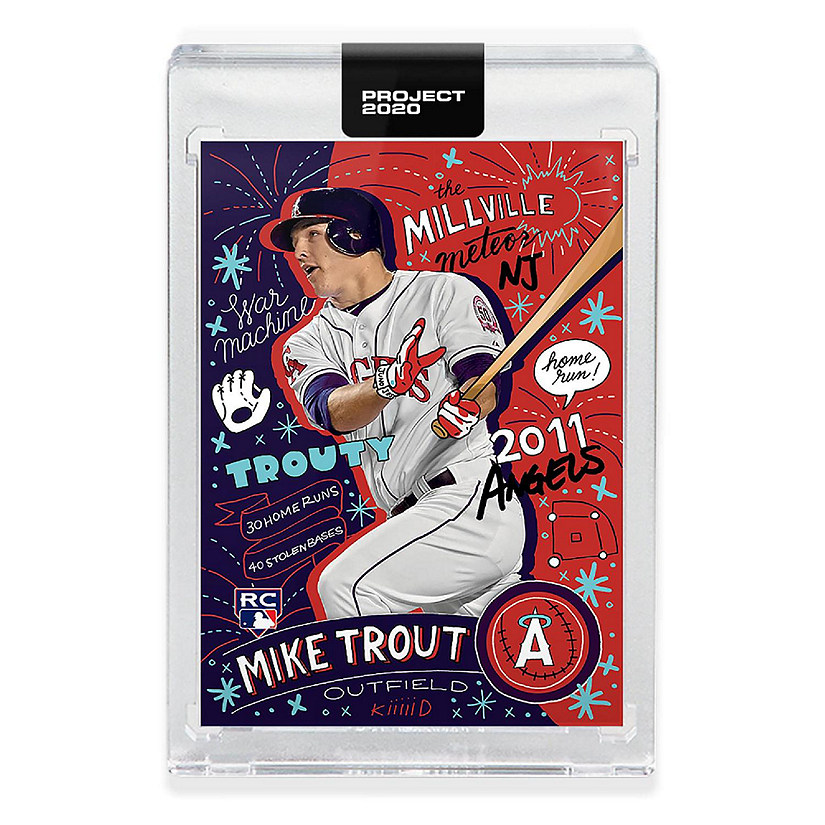 MLB Topps PROJECT 2020 Card 142  2011 Mike Trout by Sophia Chang Image