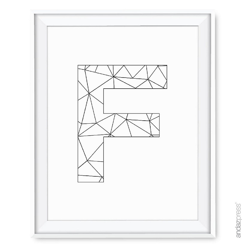 Modern Black White Geometric F 8.5x11 Image