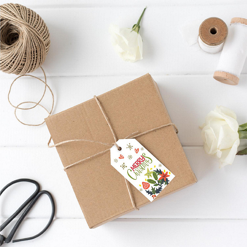 Modern Christmas Bright Holiday Gift Tag Image