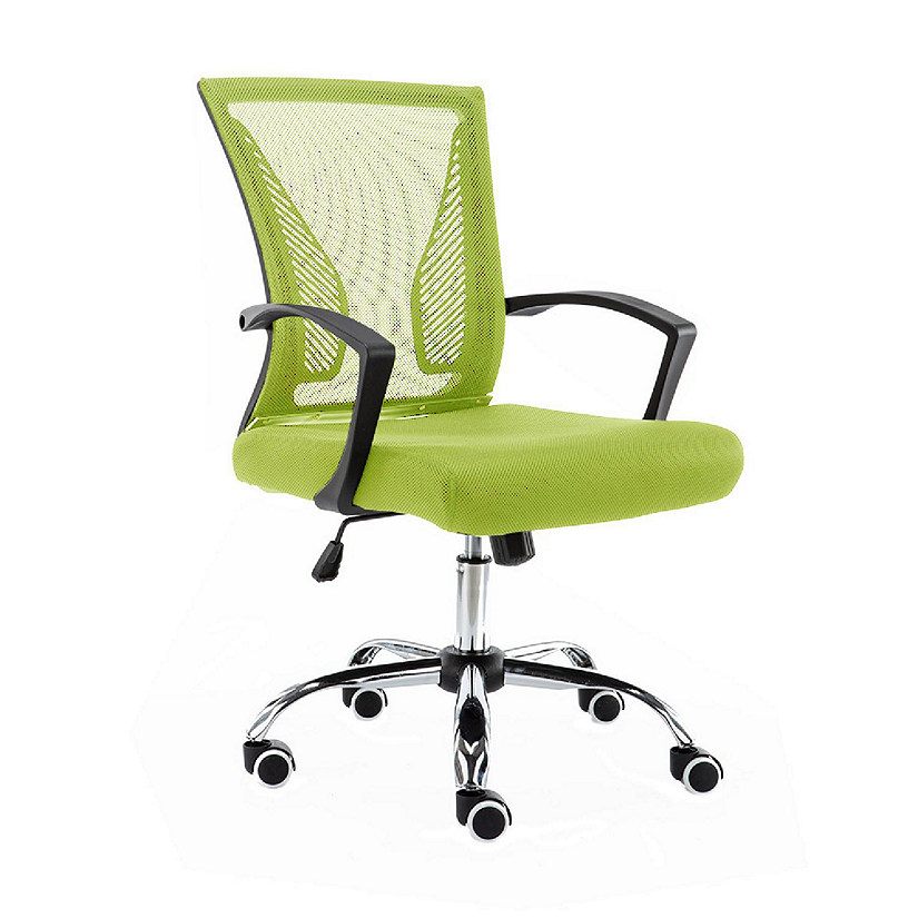 Modern Home Zuna Mid-Back Office Chair - Black/Lime Image