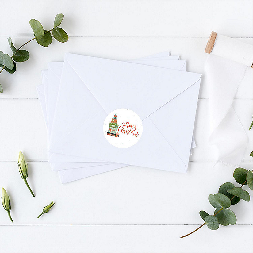 Modern Stack of Presents Labels Image