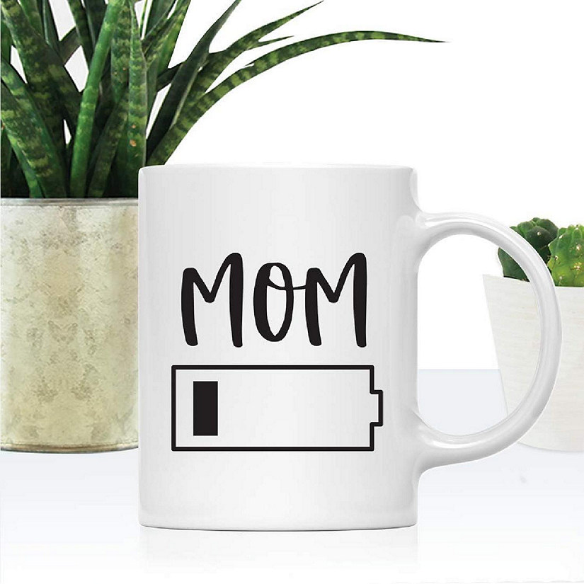 Mom Battery One Bar Ceramic Mug Image