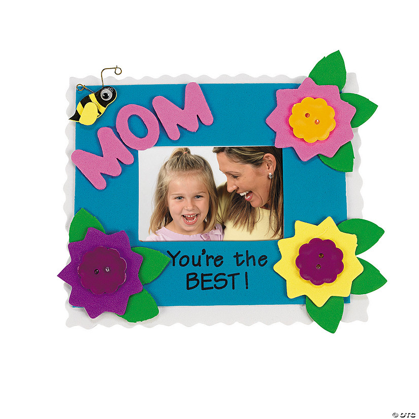 Mom Picture Frame Magnet Craft Kit - Makes 12 Image