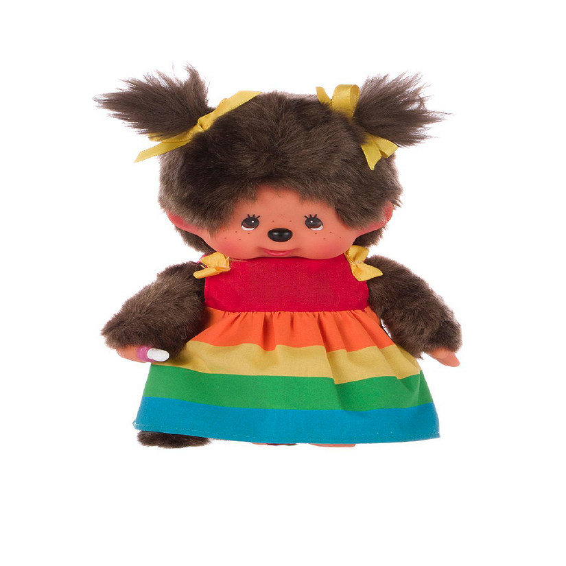 Monchhichi Girl Rainbow Dress Plush Image