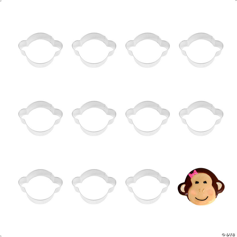 Monkey Face 3.25" Cookie Cutters Image