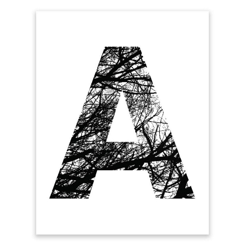 Monogram Tree Branch A 8.5x11in Image