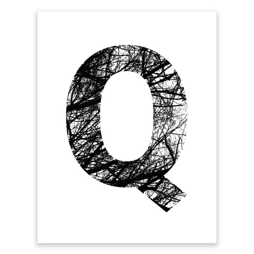 Monogram Tree Branch Q 8.5x11in Image