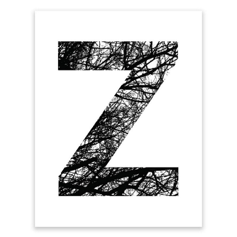 Monogram Tree Branch Z 8.5x11in Image