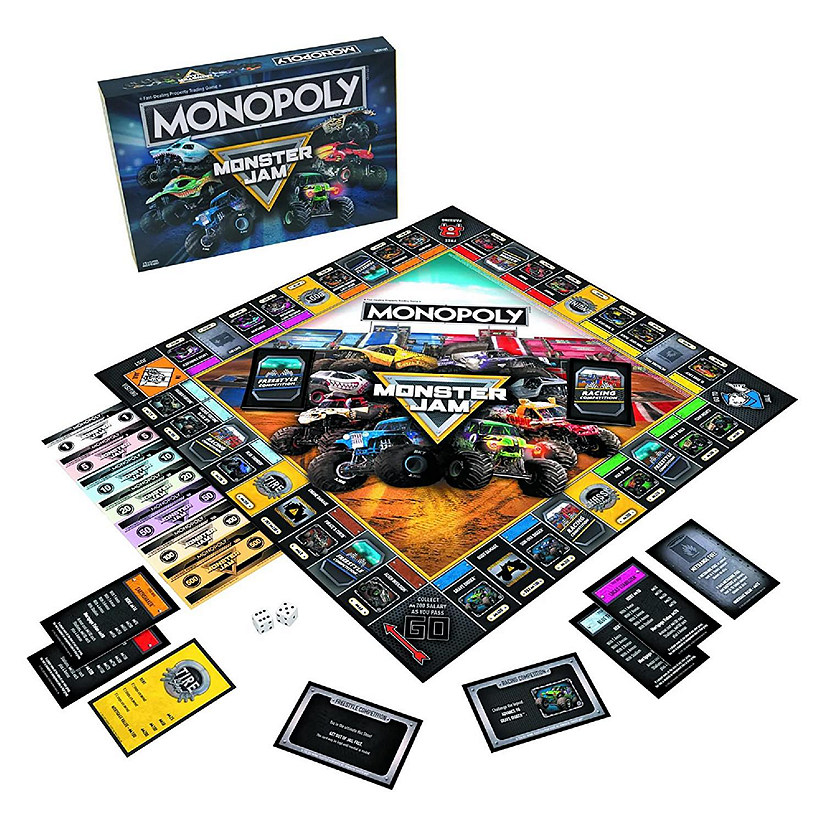Monster Jam Monopoly Board Game Oriental Trading