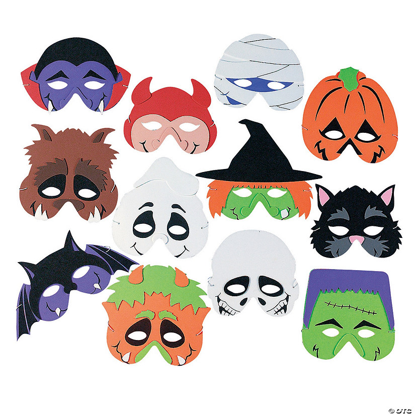Monster Masks- 12 Pc. Image