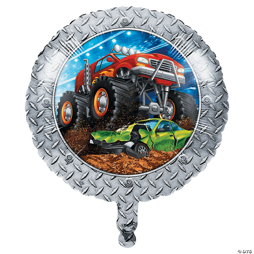 Monster Truck Party 18&#8221; Mylar Balloon Image