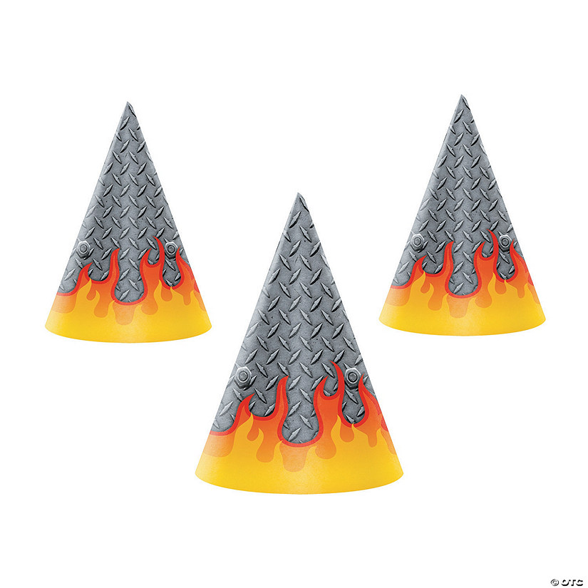 Monster Truck Party Cone Hats - 8 Pc. Image